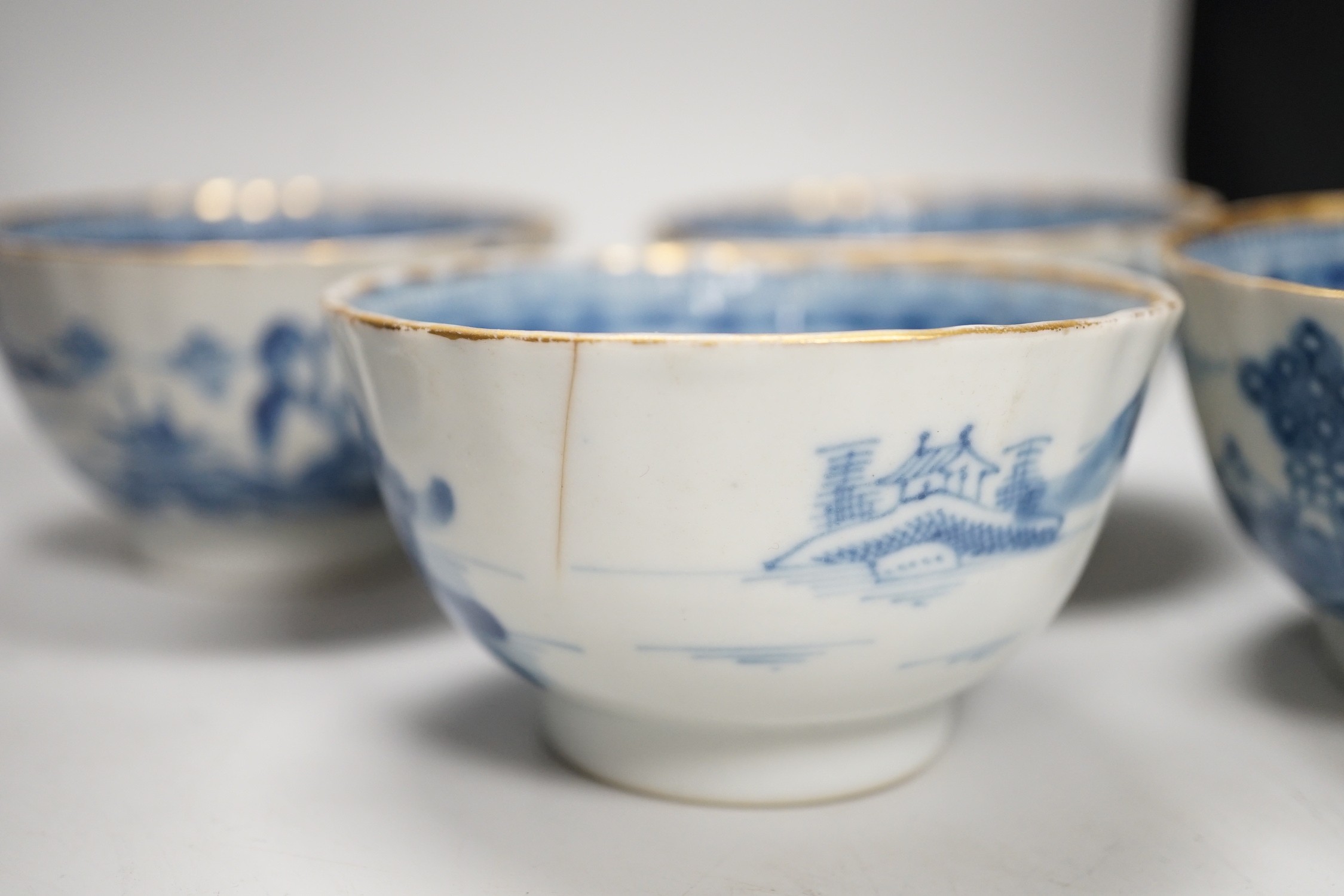 A group of 19th century and later Chinese blue and white porcelain, tallest 31cm